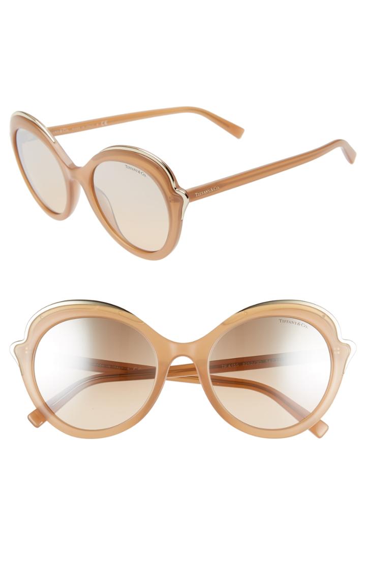 Women's Tiffany & Co. Paper Flowers 54mm Round Sunglasses -
