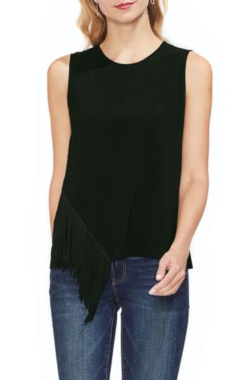 Women's Vince Camuto Asymmetrical Fringe Front Tank Top, Size - Red