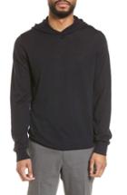 Men's Vince Regular Fit Wool Pullover Hoodie - Black