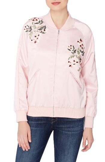 Women's Catherine Catherine Malandrino Jimmie Embroidered Bomber Jacket