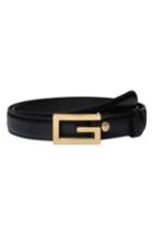 Men's Gucci Lisse Calfskin Leather Belt 0 Eu - Black