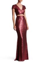 Women's Dress The Population Cara Sequin Two-piece Gown