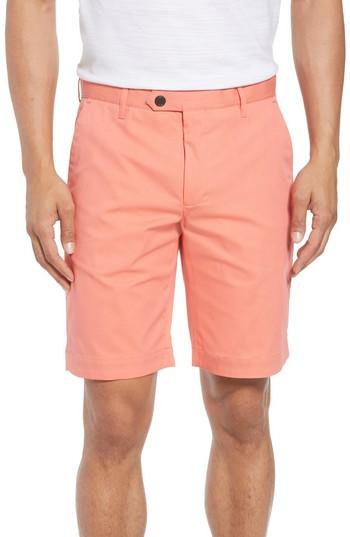 Men's Ted Baker London Twopar Flat Front Shorts R - Coral