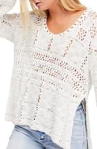 Women's Free People Flower Child Knit Tunic - White