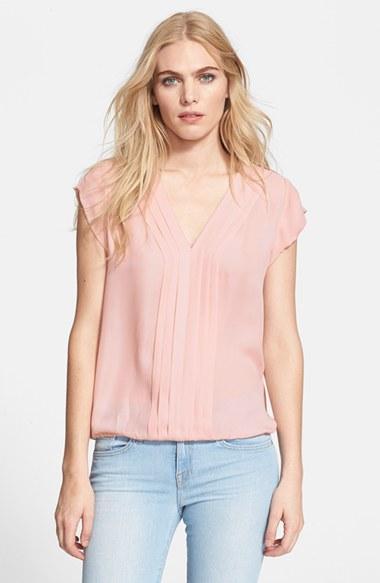 Women's Joie 'marcher' Pleated Silk Top