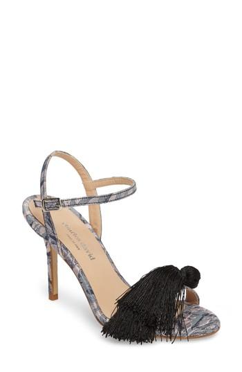 Women's Charles David Sassy Tassel Sandal Eu - Grey