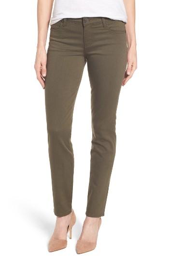 Women's Kut From The Kloth 'diana' Stretch Twill Skinny Pants - Green