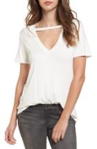 Women's Socialite Cutout Choker Tee - Ivory