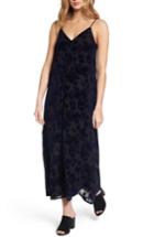 Women's Hinge Burnout Velvet Midi Dress