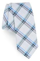 Men's Calibrate Bassett Check Skinny Silk Blend Tie