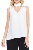 Women's Vince Camuto Mock Choker V-neck Blouse - White