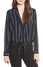 Women's Rails Ava Stripe Tie Front Blouse - Blue