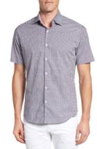 Men's Stone Rose Geometric Print Sport Shirt
