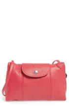 Longchamp Le Pliage - Cuir Crossbody Bag - Pink