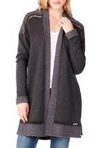 Women's Michael Stars Open Terry Cardigan - Grey