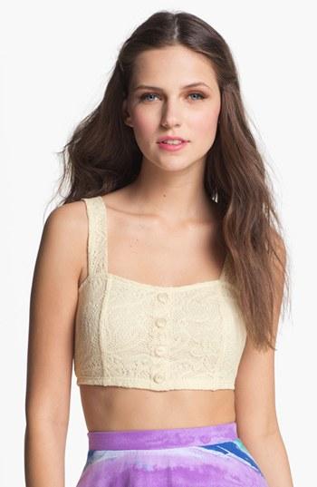 Painted Threads Lace Bralette (juniors) (online Only) Ivory