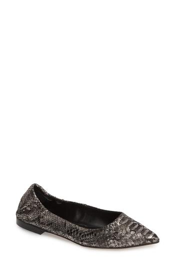 Women's Isola Padra Pointy Toe Flat M - Grey