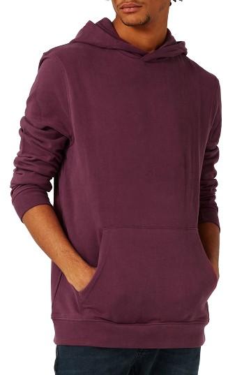 Men's Topman Crossover Hoodie - Purple