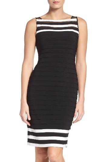 Women's Adrianna Papell Jersey Sheath Dress - Black