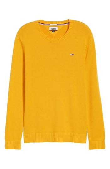 Men's Tommy Jeans Tjm Tommy Classics Sweater, Size - Yellow