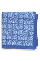 Men's Strong Suit Linen Pocket Square, Size - Blue