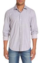 Men's Culturata Slim Fit Plaid Sport Shirt, Size - Purple