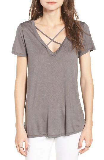 Women's Pst By Project Social T Cross Front Tee - Black