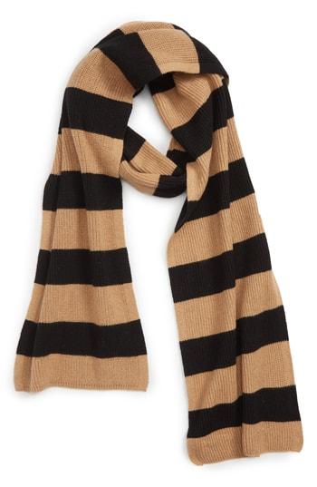 Men's Saturdays Nyc 1x1 Rib Scarf, Size - Beige