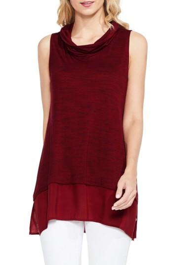 Women's Two By Vince Camuto Space Dye Knit Top, Size - Red
