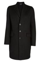 Men's Lamarque Wool Blend Topcoat - Black