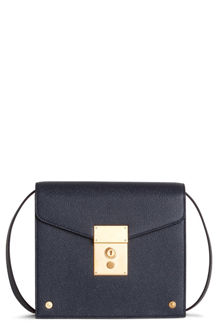Thom Browne Mini Mrs. Thom Leather Crossbody Bag - Black