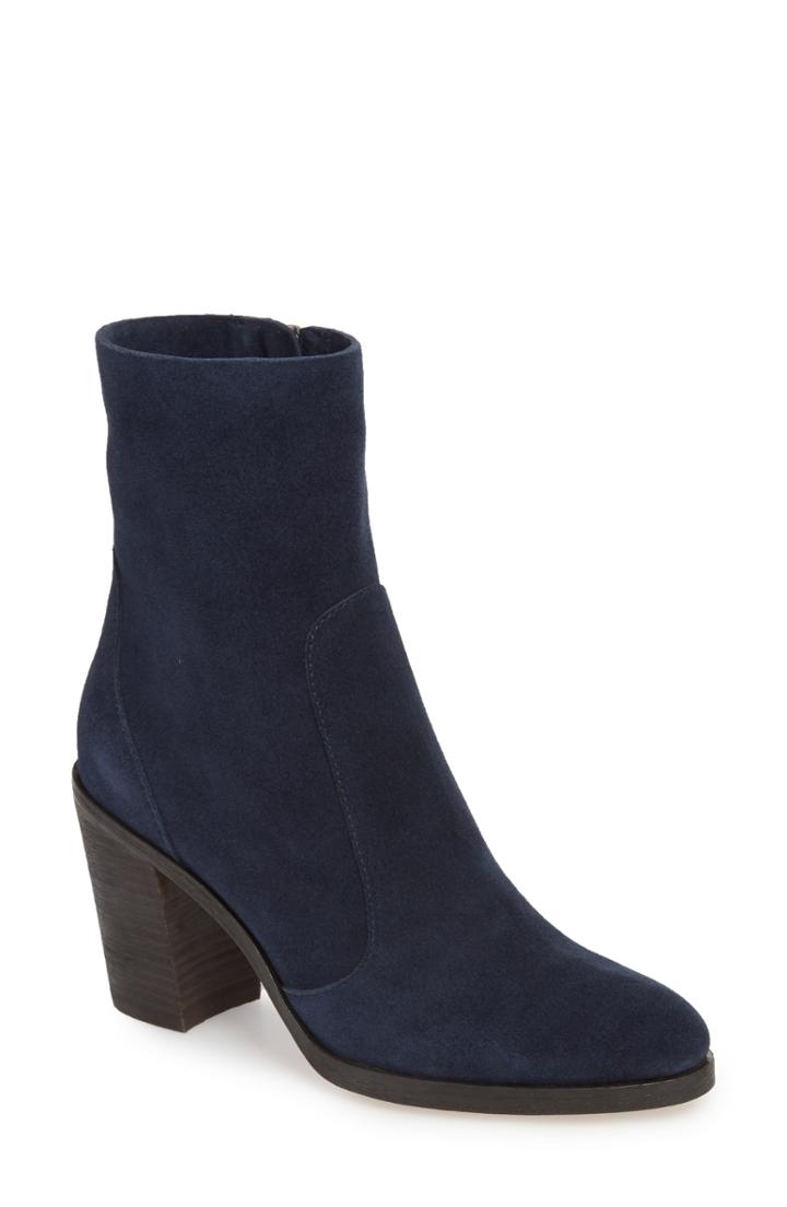 Women's Splendid Roselyn Ii Almond Toe Bootie .5 M - Blue