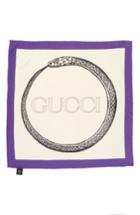 Women's Gucci Ouroboros Square Foulard Silk Scarf