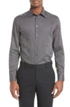 Men's Armani Collezioni Trim Fit Textured Neat Sport Shirt