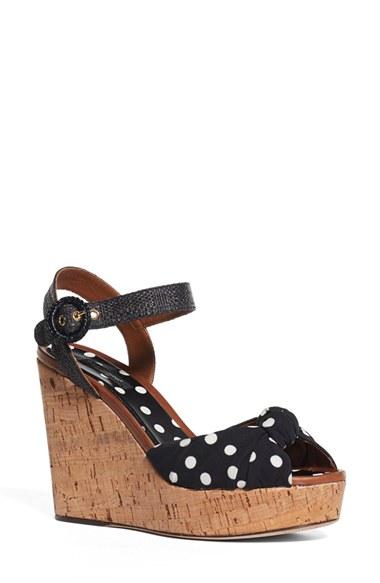 Women's Dolce & Gabbana Cork Wedge Sandal