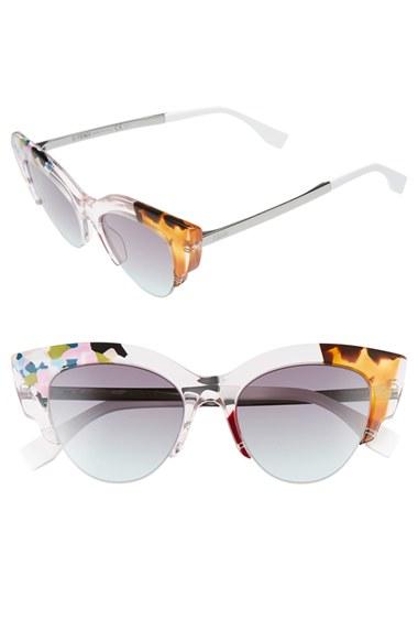 Women's Fendi 50mm Cat Eye Sunglasses -