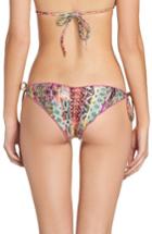 Women's Luli Fama Embellished Brazilian Bikini Bottoms - Orange