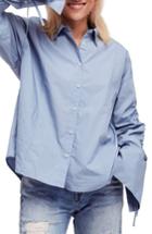 Women's Free People Brown Eyed Girl Poplin Blouse