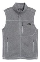 Men's The North Face Gordon Lyons Zip Fleece Vest - Grey