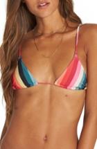 Women's Billabong Color Spell Triangle Bikini Top - Red