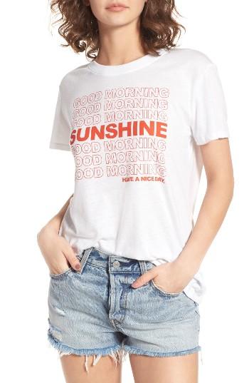 Women's Sub Urban Riot Good Morning Sunshine Graphic Tee - White