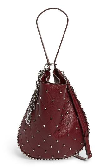 Alexander Wang Roxy Studded Leather Hobo Bag - Red