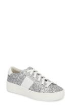 Women's Steve Madden Belle-g Glitter Platform Sneaker .5 M - Metallic