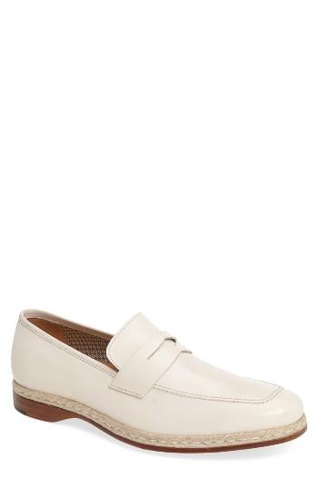 Men's Mezlan Battani Penny Loafer M - White