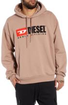 Men's Diesel Division Embroidered Hoodie, Size - Pink