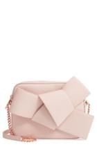Ted Baker London Giant Knot Leather Camera Bag - Pink