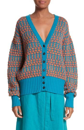 Women's Simon Miller Izee Floral Button Cardigan - Blue
