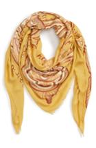 Women's Madewell Oversized Paisley Square Scarf, Size - Red