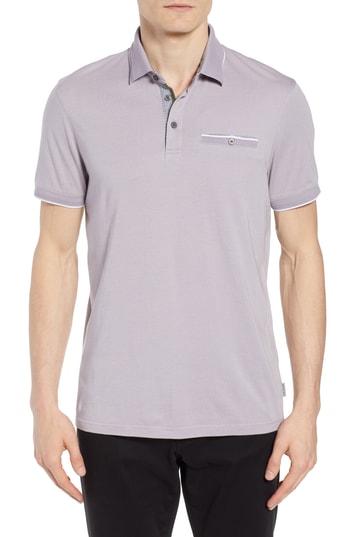 Men's Ted Baker London Derry Modern Slim Fit Polo (3xl) - Purple