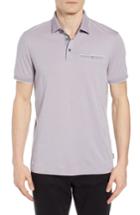 Men's Ted Baker London Derry Modern Slim Fit Polo (3xl) - Purple